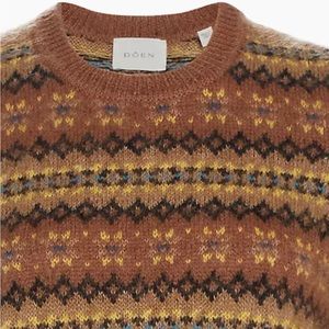 D Ô E N Fran Fair Isle-Inspired Wool-Mohair Sweater